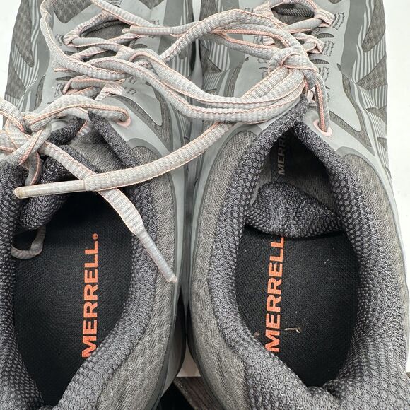 Merrell Trail Running Shoes Womens Size 9 Gray Black Vibram Lace Up J500146 - Picture 10 of 13